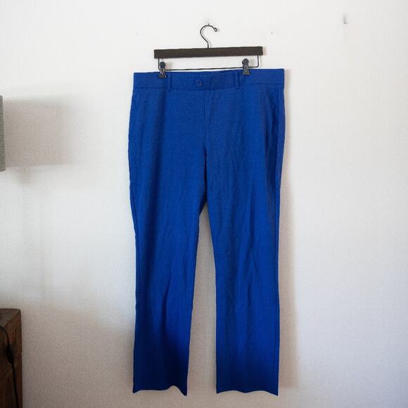 Betabrand Straight Leg Pants Petite in Royal Blue - Picture 1 of 5